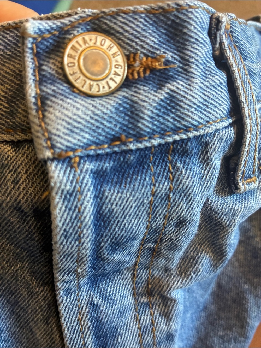 John Galt California Distressed Cutoff Jean Shorts size M - Picture 2 of 5